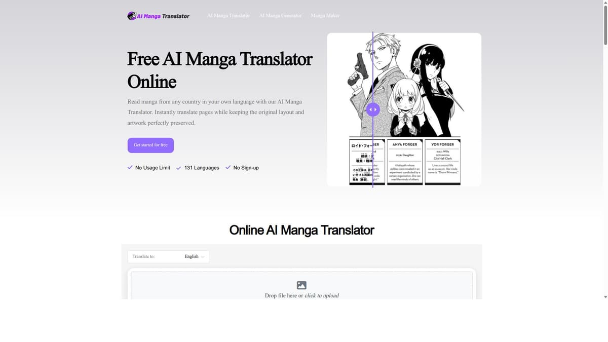 AI Manga Translation